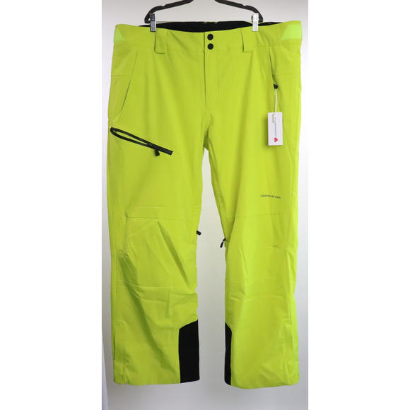 Obermeyer Mens Plus Force Pants Snow Ski Boarding Spark Yellow 2XL NWT MSRP $229 - Picture 3 of 9
